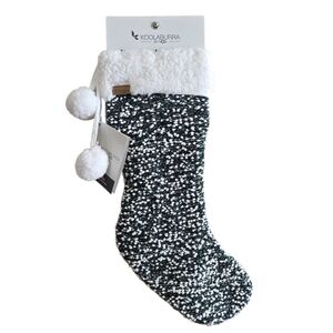 Koolaburra By Ugg Meira Stocking 21" X 12" Chenille Knit Cozy Koolafluff Trim